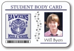 Stranger Things Student Body ID Card Will Byers HALLOWEEN Costume Accessory